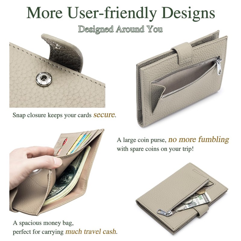 LnxLtw Passport Wallet for Women – RFID Blocking Passport Cover
