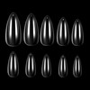 Makartt Stiletto Nail Tips, 500pcs Full Cover False Nails Clear