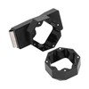 Aluminum Cue Chalk Holder Clip Octagon 2 Layers Silent Billiard
