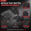 FZJDSD 4Pcs Black Microfiber Leather Inner Door Panel Cover Pads