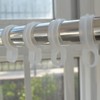 50 Pcs White Plastic Windproof Hanger Hooks Clothes Hanger Buckle