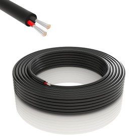 Usihom 18 Gauge Electrical Wire 2 Conductor, UL Certification, 33FT 18/2 Tinned Copper Wire Stranded PVC Cord, 18 AWG 2 Pin Flexible Low Voltage LED Cable for LED Strips Lamps Lighting Automotive