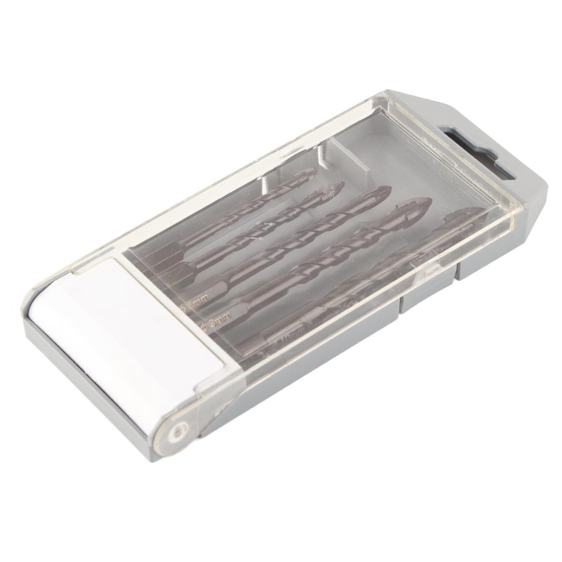 Twist Drill Set Wall Triangular Drill Bits 4MM 5MM 6MM