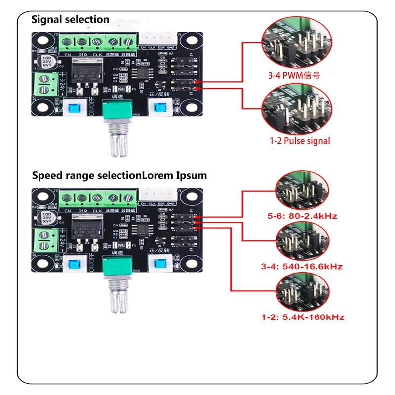 Stepper Motor Controller, Signal Generator - Pulse Signal & PWM