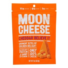 UD_Moon Cheese's Cheddar 2 Oz Dairy Snack Dehydrated Cheese Case of 12
