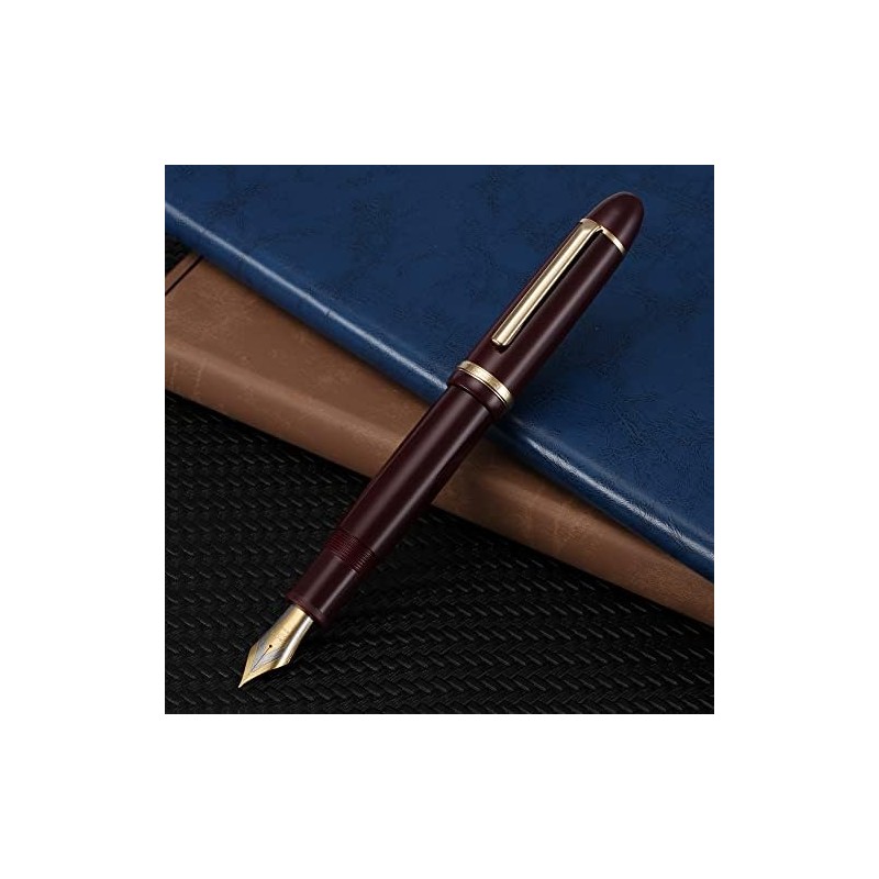 Jinhao X159 - Pluma estilográfica de punta extrafina, color rojo
