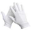 Teravan Noctua White Cotton Gloves – Washable,Reusable for Men &