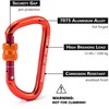 GO!elements carabiner 1200 kg load, strong 8 with screw cap