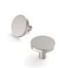 kakapola 10 Packs 1-1/4 Inch Brushed Nickel Cabinet Knobs, Satin