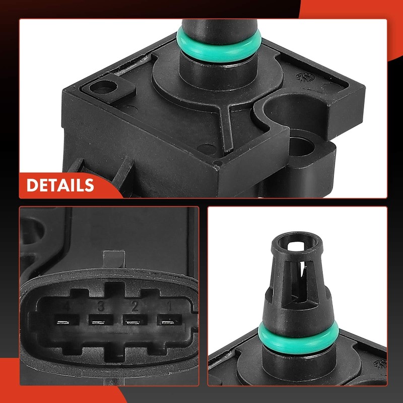 A-Premium Manifold Pressure (MAP) Sensor [4 Pins] Compatible with Ford