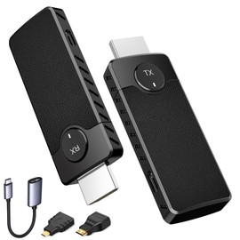 Wireless HDMI Transmitter and Receiver, Plug&Play, 1080P Output Portable Extender Kit, Wireless HDMI Transmission Supports Video Streaming from Laptop to HDTV/Projector/Tablet
