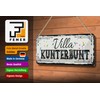 FEMER Tin Sign with Saying 27 x 10 cm Villa