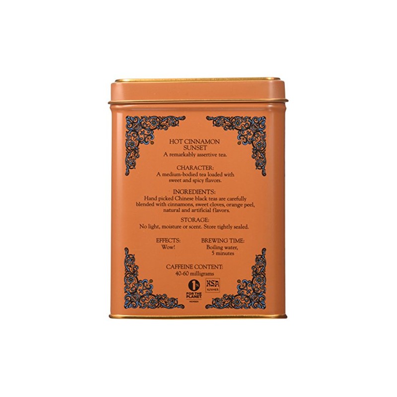 Harney & Sons Caffeinated Hot Cinnamon Sunset Black Tea with