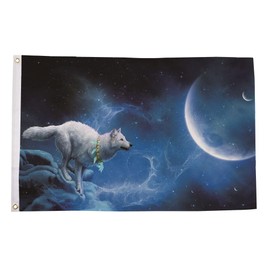 Flagtex Wolf Night Sky Flag