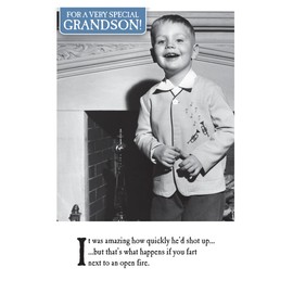 On The Ceiling, Birthday Card for Grandson, Grandson Birthday Card, Funny Birthday Card Grandson