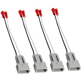 SINGWAYS 72-5512 Speaker Harness, Car Speaker Wiring Connector Compatible with Ford F-150 F-350 for Ranger 1995-1997 Mustang 1994-2004 Ranger Mercury Sable 1990-1999, Lincoln Town 1990-2002 - 4 PCS