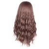 Chisu Glueless Long Wavy Synthetic Hair Wig with Bangs 26