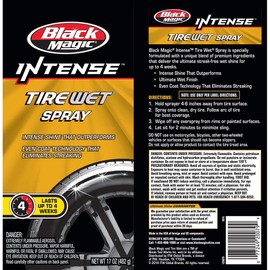 Black Magic 120079 Intense Tire Wet, 17 oz. (Pack of 4)