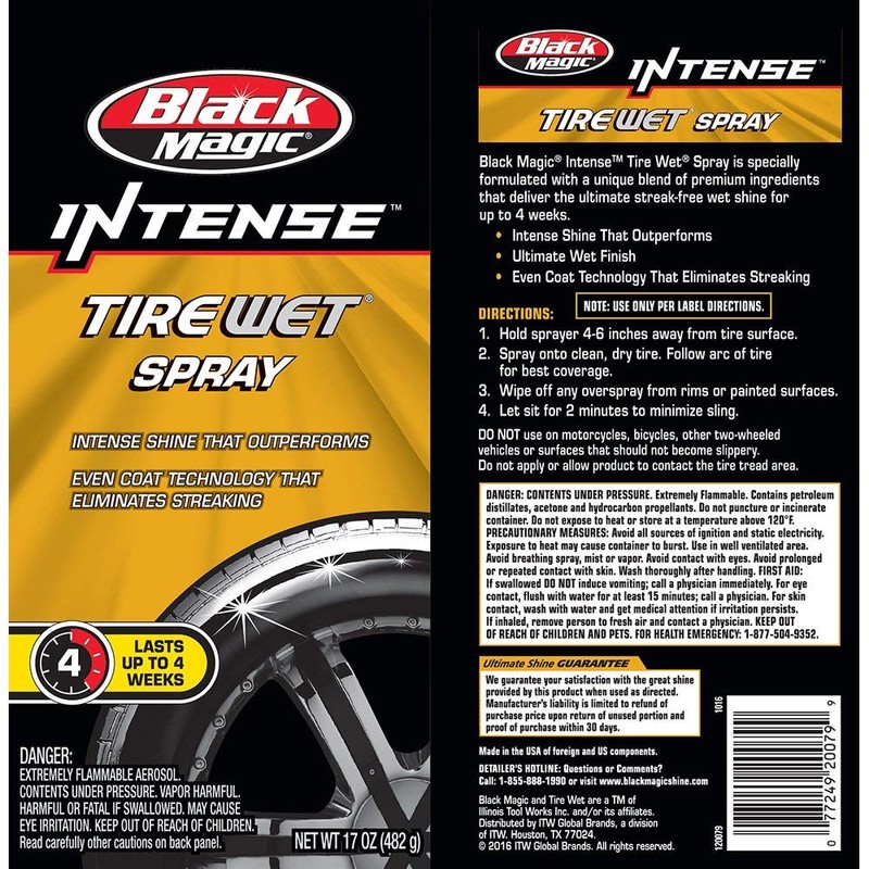 Black Magic 120079 Intense Tire Wet, 17 oz. (Pack of