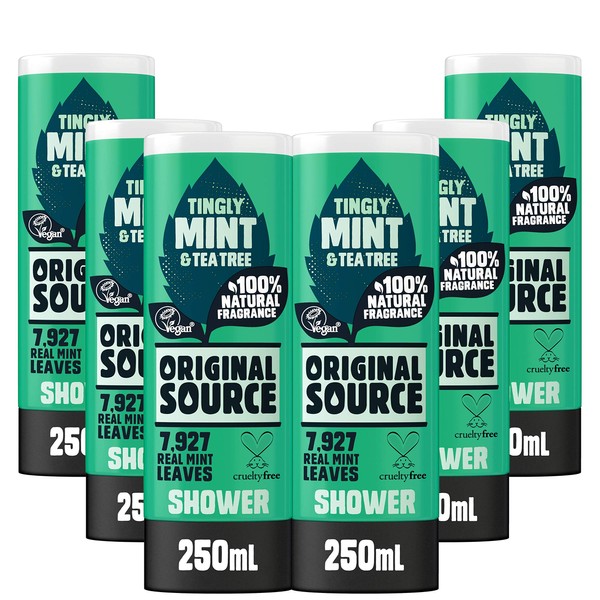 Original Source Tea Tree & Mint Shower Gel 250ml - (Pack of 6)