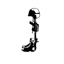 Military Battlefield Cross Vinyl Decal Window Sticker Graphic Auto Wall Laptop, Die cut vinyl decal for windows, cars, trucks, tool boxes, laptops, MacBook - virtually any hard, smooth surface