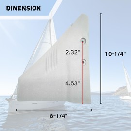 Boat Marine Hydrofoil Board Stabilizer for Yamaha Honda Suzuki Tohatsu Small Outboard Motor Stand and Out Drive PA66 Plastic Grey