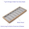 Lurockie Walnut Wood Glasses Storage Box Eyeglass Sunglasses Box Storage
