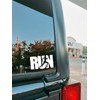 Run Girl Runner Track Running - Vinyl Decal - Car