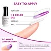 RARJSM Pearl Gel Nail Polish Temperature Color Changing Mood Violet