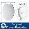 BEMIS 7850TDG Commercial Heavy Duty Open Front Toilet Seat with