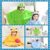 Kids' Animal Hooded Bathrobe & Towel Pajama Kids' Bathrobe Green Dinosaur/Under 5 years old