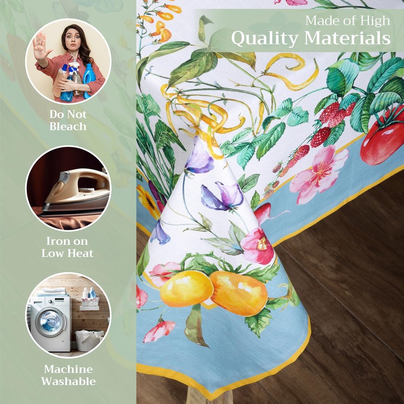 Maison d'Hermine Tablecloths, 100% Cotton, 140 cm x 180 cm,
