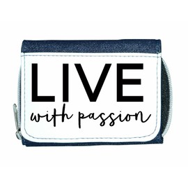 Live with Passion [CM17PMR] Positive Statement Ladies Purse