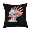Serama Chicken Cyberpunk Throw Pillow