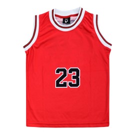 VEGAS APPAREL Kids Basketball Kit, 2 Piece Sleeveless Kids Basketball Jersey Shirt Basketball Outfit for 2-14 Years Boy