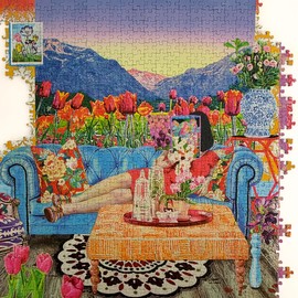 Cloudberries Botany Puzzle, hermoso, complicado rompecabezas de 1000 piezas para adultos, con flores detalladas y plantas de interior, fabricado en Europa