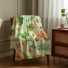 YOOMOOR Green Blanket Spring Blanket Fox Design Suitable for Easter