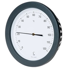 Fischer 3270.00 Air Sauna Thermometer 130 mm Bimetal Thermometer with Plastic Housing Made in Germany