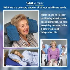 Skil-Care Contour Plus Cushion with Gel Pad, Level Design, 18" W x 16" D x 3" H, Enhanced Pressure Relief and Postural Support, 751675