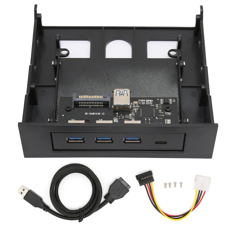 USB Front Panel Adapter 3.5in 5.25in USB1.1 USB2.0 Hot Swap