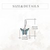 Sreadx Butterfly Dangle Drop Earrings for Women S925 Sterling Silver