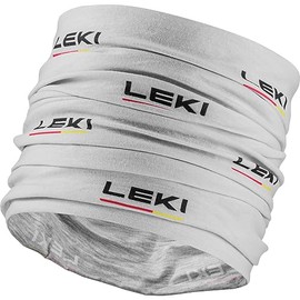 LEKI Logo Tube Scarf, Light Grey/Black, One Size