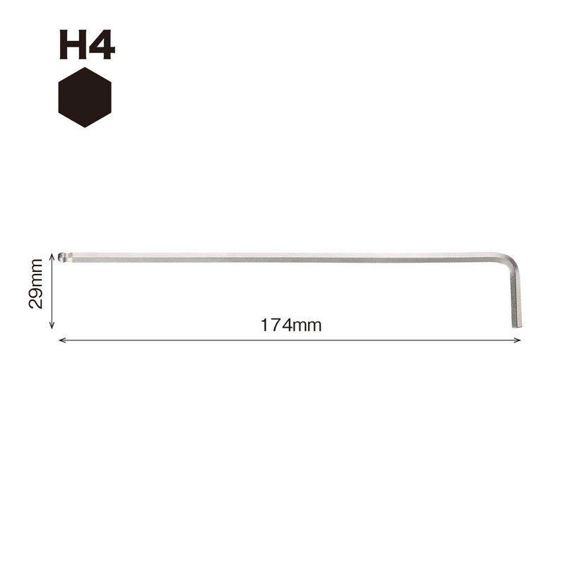 VESSEL 8300BP-XL Hexagonal Bar Ball Point L-Type Wrench Extra Long