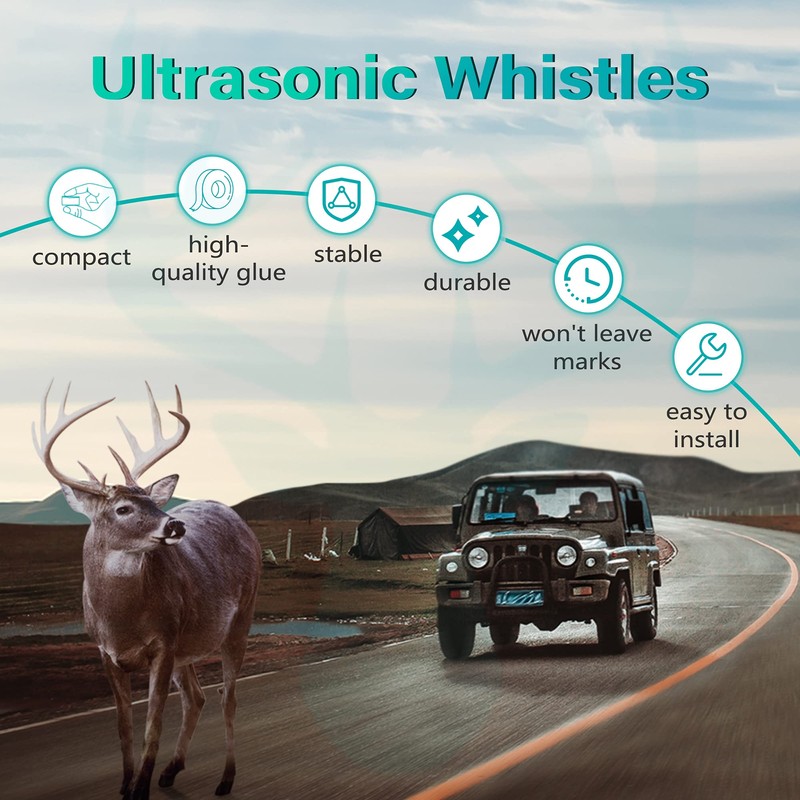 Elook Upgraded Deer Whistles for Car, Save Deer Whistle for