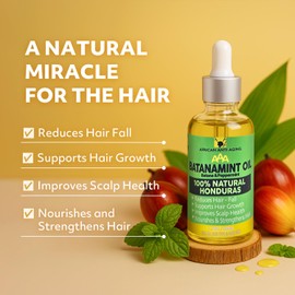 AAA (African Anti-Aging) 100% Natural Honduras Batana Oil – Supports Hair Growth, Repairs Damaged Hair, Moisturizes Dry Scalp & Skin – Made in USA 1.7 fl oz – For All Hair&Skin Types