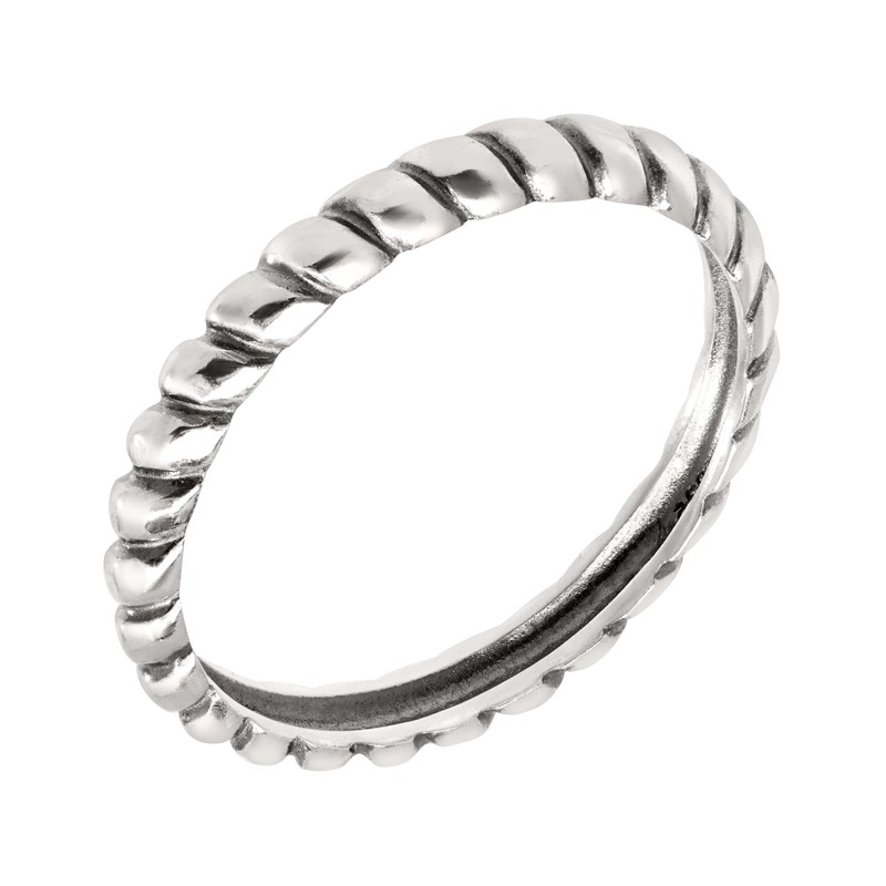 Silpada 'Belle Fleur' Twisted Stacking Ring in Sterling Silver, Size