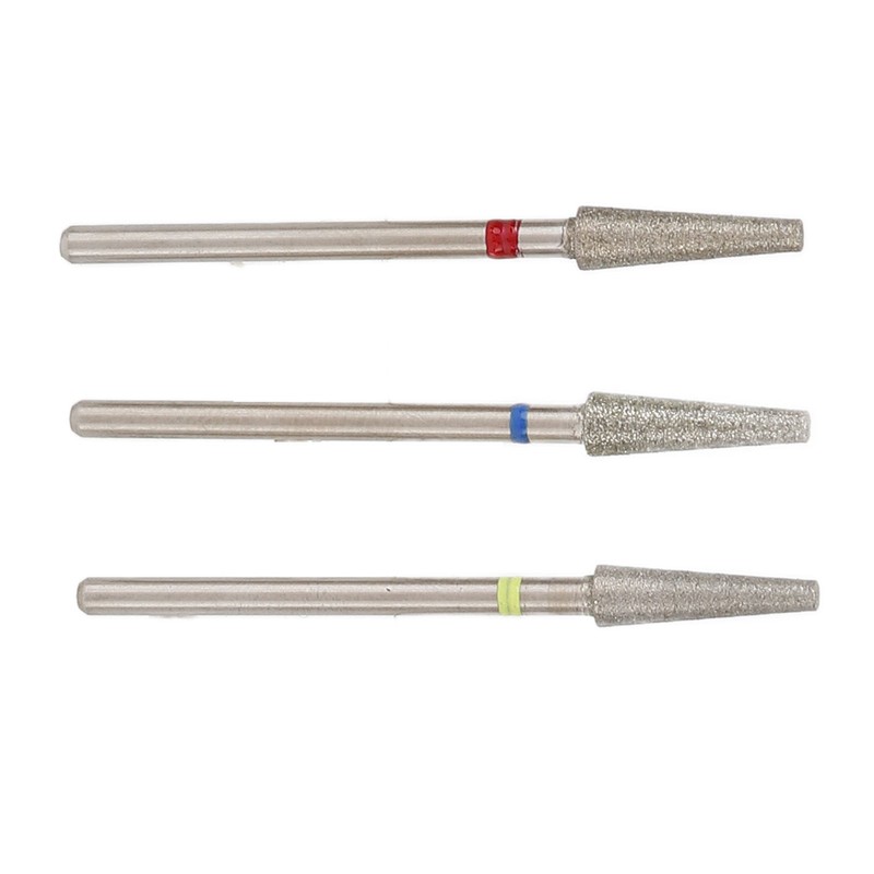 3pcs Nail Drill Bits Professional Russian Style Front Replaceable Grinding