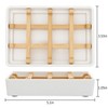 Bamboo Soap Dishes for Shower Wooden Soap Bar Holder for