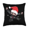 Christmas Ninja Boys Cool Graphic Kids Design Throw Pillow