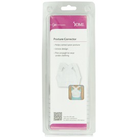 DMI Posture Corrector, Unisex, White, Criss-Cross Foam Bands, Extra Large, 46" to 48" Chest Size